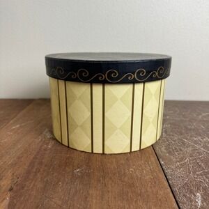 Elegance Round Decorative Jewelry‎ Storage Box with Lid Organizer Home Decor